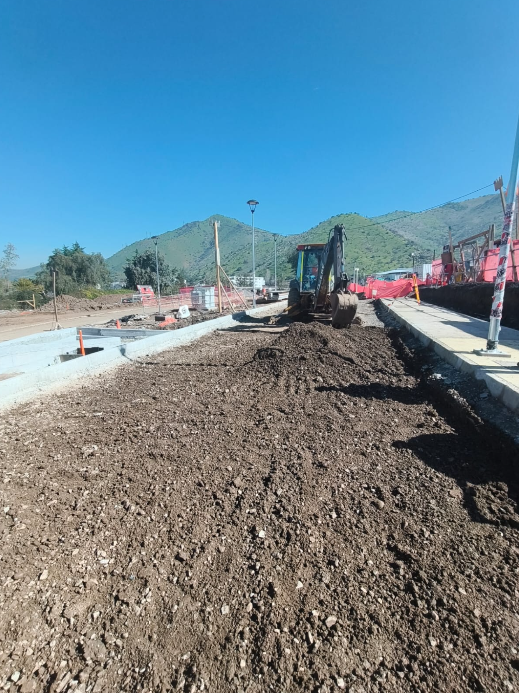 Movimiento de tierra en el proyecto